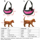 Breathable Sling Pet Carrier for Small Dogs and Cats - Comfortable Adjustable Shoulder Bag