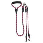 Tangle-Free Dual Dog Leash with Reflective Features and Comfortable Padded Handle