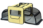 Collapsible Wire Dog Crate - Pet Life Dual-Expandable Travel Solution for Your Furry Friend