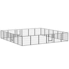 Expandable 24 Panel Pet Playpen - Ideal Indoor/Outdoor Enclosure for Small & Medium Dogs with Secure Locking Door