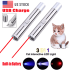 Pet Fun 3-in-1 Toy Pack: USB Rechargeable Laser, Flashlight & UV Light for Hours of Entertainment