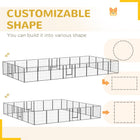Expandable 24 Panel Pet Playpen - Ideal Indoor/Outdoor Enclosure for Small & Medium Dogs with Secure Locking Door