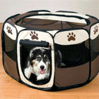 Portable Pet Soft Playpen; Pop up Tent Indoor & Outdoor Use Durable Paw Kennel Cage; Waterproof Bottom Removable Top Puppy Pen
