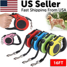 16.5FT Heavy-Duty Automatic Retractable Dog Leash with Comfortable Grip Handle