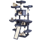 Deluxe 68.5" Indoor Cat Tree with 2 Cozy Condos and Scratch Resistant Posts