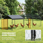 High-Quality Metal Chicken Run with Anti-UV Canopy for Safe Poultry Housing