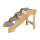Sturdy 4-Step Pet Ladder - Ideal for High Beds, Sofas & Cars, Non-Slip Surface, Supports Dogs & Cats Up to 150lbs