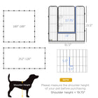Expandable 24 Panel Pet Playpen - Ideal Indoor/Outdoor Enclosure for Small & Medium Dogs with Secure Locking Door