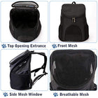 Breathable Dog Carrier Backpack with Safety Features - Perfect for Cats, Puppies, and Outdoor Enjoyment