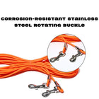 Heavy Duty Dog Tie Out Cable with Stake, Waterproof PVC Double Dog Leash for Yard Camping