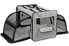 Collapsible Wire Dog Crate - Pet Life Dual-Expandable Travel Solution for Your Furry Friend