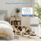 Automatic 6L Cat Feeder for Multiple Pets - Timed Food Dispenser with Voice Recorder