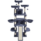 Deluxe 68.5" Indoor Cat Tree with 2 Cozy Condos and Scratch Resistant Posts