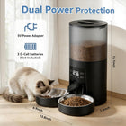 Automatic 6L Cat Feeder for Multiple Pets - Timed Food Dispenser with Voice Recorder