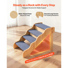 Sturdy 4-Step Pet Ladder - Ideal for High Beds, Sofas & Cars, Non-Slip Surface, Supports Dogs & Cats Up to 150lbs