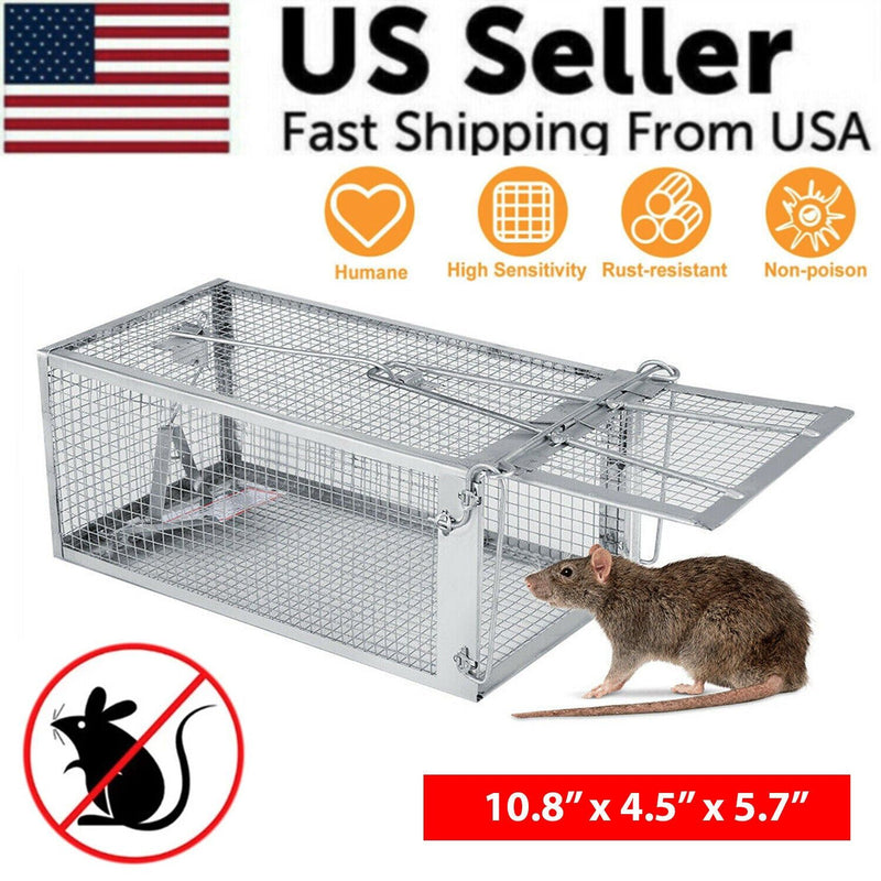 Eco-Friendly Mouse Trap - Effortless Live Rodent Cage for Home Use