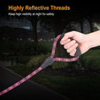 Tangle-Free Dual Dog Leash with Reflective Features and Comfortable Padded Handle