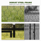 High-Quality Metal Chicken Run with Anti-UV Canopy for Safe Poultry Housing