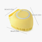 Soft Silicone Pet Hair Comb & Bath Brush for Dogs - Gentle Scalp Massager and Shampoo Tool