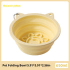 Travel-Friendly Collapsible Pet Bowl: Versatile Slow-Feeder with Strong Suction for On-The-Go Use