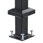 Outdoor 5-Step Handrail Kit for Safety & Style - Carbon Steel Stair Rails with Installation