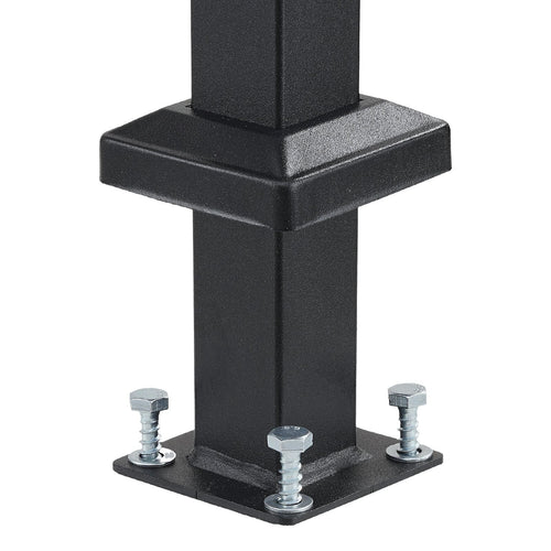 Outdoor 5-Step Handrail Kit for Safety & Style - Carbon Steel Stair Rails with Installation
