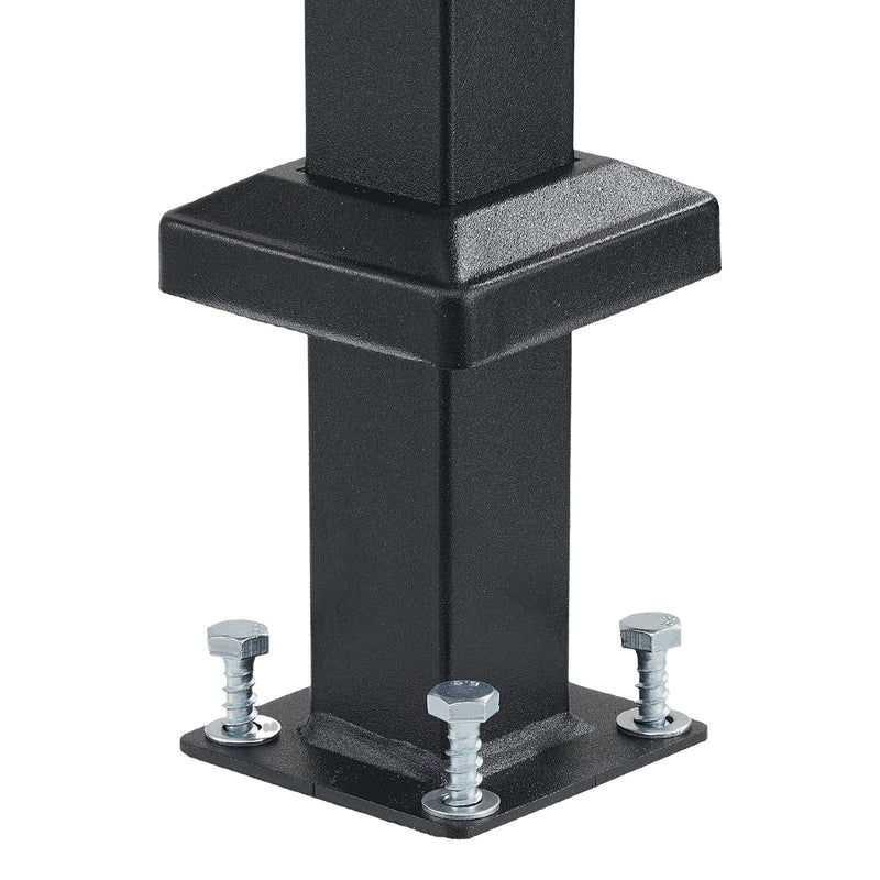 Outdoor 5-Step Handrail Kit for Safety & Style - Carbon Steel Stair Rails with Installation