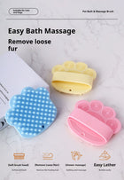 Gentle Pet Bath Brush - Soothing Rubber Comb for Dogs
