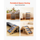 Sturdy 4-Step Pet Ladder - Ideal for High Beds, Sofas & Cars, Non-Slip Surface, Supports Dogs & Cats Up to 150lbs