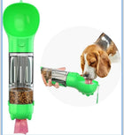 Ultimate 4-in-1 Portable Pet Water Bottle with Food Storage and Poop Bag Dispenser