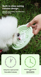 Travel-Friendly Collapsible Pet Bowl: Versatile Slow-Feeder with Strong Suction for On-The-Go Use