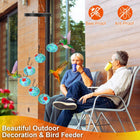 Decorative Ant and Bee Proof Hummingbird Feeder - Perfect for Gardens and Patios