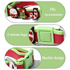 Festive Waterproof Dog Collar and Leash Bundle with Adorable Charms for Small and Medium Breeds