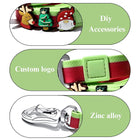 Festive Waterproof Dog Collar and Leash Bundle with Adorable Charms for Small and Medium Breeds