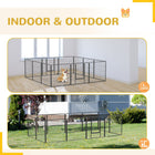 Expandable 24 Panel Pet Playpen - Ideal Indoor/Outdoor Enclosure for Small & Medium Dogs with Secure Locking Door