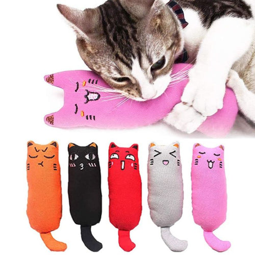 Durable Catnip Chew Toys - Pack of 3 Cartoon Mice for Relieving Teething Pain