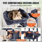 Deluxe 68.5" Indoor Cat Tree with 2 Cozy Condos and Scratch Resistant Posts