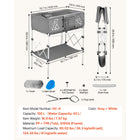 Space-Saving Pet Grooming Tub: Foldable Dog Bath with Integrated Drain Hose for Indoor & Outdoor Use