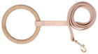 Elegant Beechwood and Leather Dog Leash for Fashionable Pets - Boutique Edition