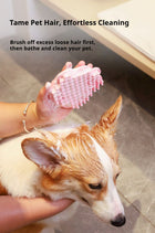 Gentle Pet Bath Brush - Soothing Rubber Comb for Dogs