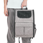 Travel-Friendly Rolling Pet Backpack with Upgraded Wheels for Small Dogs & Cats - Airline Approved