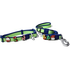 Festive Waterproof Dog Collar and Leash Bundle with Adorable Charms for Small and Medium Breeds