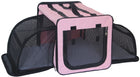 Collapsible Wire Dog Crate - Pet Life Dual-Expandable Travel Solution for Your Furry Friend