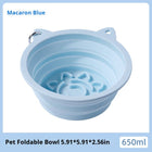 Travel-Friendly Collapsible Pet Bowl: Versatile Slow-Feeder with Strong Suction for On-The-Go Use