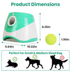 Automatic Dog Ball Launcher with 6 Tennis Balls - Adjustable Distance Fetch Machine for Small & Medium Dogs