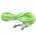 Heavy Duty Dog Tie Out Cable with Stake, Waterproof PVC Double Dog Leash for Yard Camping