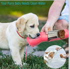 Ultimate 4-in-1 Portable Pet Water Bottle with Food Storage and Poop Bag Dispenser