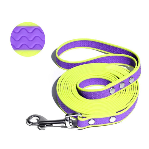Premium Two-Tone Waterproof Dog Leash - Wavy Non-Slip Design for Small to Large Dogs