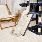 Deluxe 68.5" Indoor Cat Tree with 2 Cozy Condos and Scratch Resistant Posts
