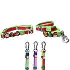 Festive Waterproof Dog Collar and Leash Bundle with Adorable Charms for Small and Medium Breeds